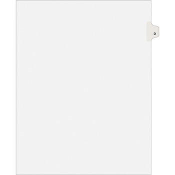 Avery Individual Legal Dividers Style, Letter Size, Avery-Style, Side Tab Dividers, D, 25/PK