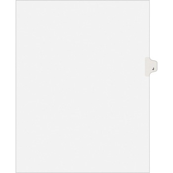 Avery Individual Legal Dividers Style, Letter Size, Avery-Style, Side Tab Dividers, J, 25/PK