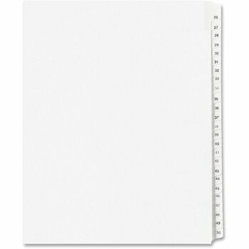 Avery Collated Legal Dividers Allstate&#174; Style, Side Tab Dividers, Letter Size, 26-50 Tab Set