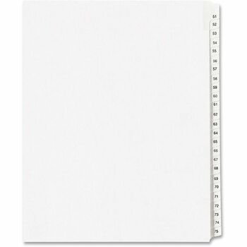 Avery Collated Legal Dividers Allstate&#174; Style, Side Tab Dividers, Letter Size, 51-75 Tab Set