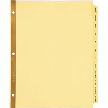 Avery Preprinted Dividers, 12-Tab Set, Jan.-Dec.