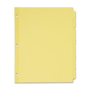 Avery Plain Tab Write &amp; Erase Dividers, 8-Tab, 24/BX