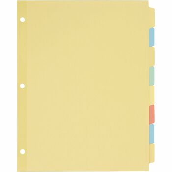 Avery Plain Tab Write &amp; Erase Dividers, 8-Tab, Multicolor, 24/BX