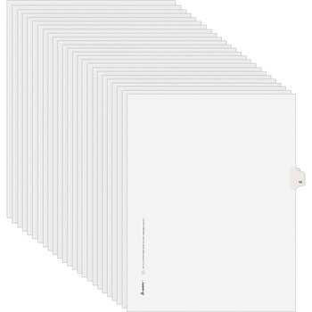 Avery Individual Legal Dividers Style, Letter Size, Avery-Style, Side Tab Dividers, #10, 25/PK