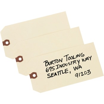 Avery Unstrung Shipping Tags, 11.5 pt. Stock, 6-1/4&quot; x 3-1/8&quot;, 1000/Box