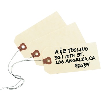 Avery Shipping Tags, Manila, Wired, 4 1/4&quot; x 2 1/8&quot;, 1000/BX