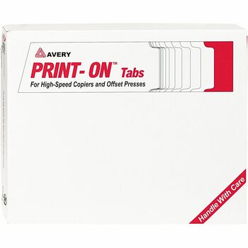 Avery Print-On Tabs for High-Speed Copiers and Offset Presses, 5 Tabs, 150/BX