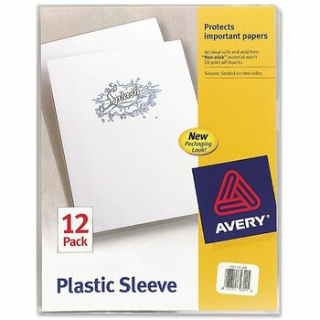 Avery Plastic Sleeves, Clear, 12/PK