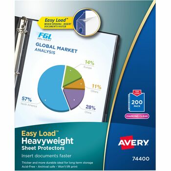 Avery Diamond Clear Heavyweight Sheet Protectors, Acid-Free, 200/BX