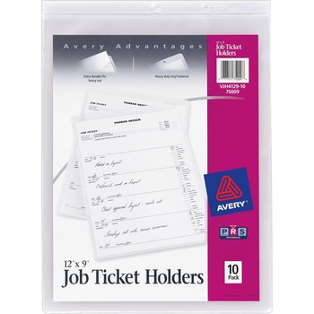 Avery Job Ticket Holders, 9&quot; x 12&quot;, 10/PK