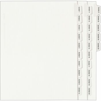 Avery Collated Legal Dividers Allstate&#174; Style, Side Tab Dividers, Letter Size, EXHIBIT 1-25 Tab Set