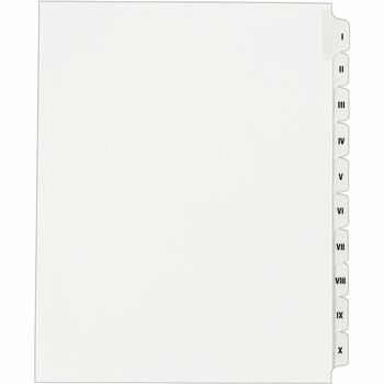 Avery Collated Legal Dividers Allstate&#174; Style, Side Tab Dividers, Letter Size, I - X Tab Set