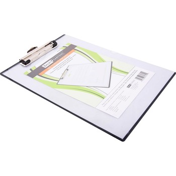 Baumgartens Quick Reference Clipboard, 1/2&quot; Capacity, 8 1/2 x 11, Clear