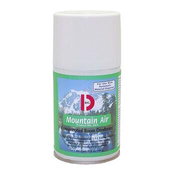 Big D Industries Metered Concentrated Room Deodorant, Mountain Air Scent, 7 oz Aerosol, 12/Carton
