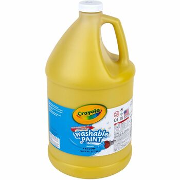 Crayola Washable Paint, 128 oz. Container, Yellow