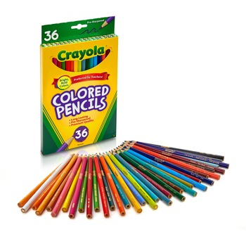 Crayola Colored Pencils, Long, 36/ST
