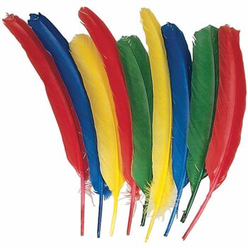 Creativity Street Quill Feathers, Assorted Colors, 24 Feathers/Pack