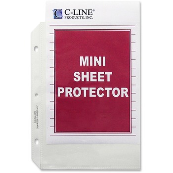 C-Line Heavyweight Polypropylene Sheet Protector, Clear, 2&quot;, 8 1/2 x 5 1/2, 50/BX