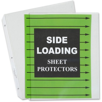 C-Line Side Loading Polypropylene Sheet Protector, Clear, 2&quot;, 11 x 8 1/2, 50/BX