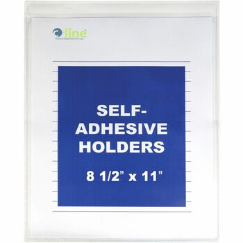 C-Line Self-Adhesive Shop Ticket Holders, Heavy, 15&quot;, 8 1/2 x 11, 50/BX