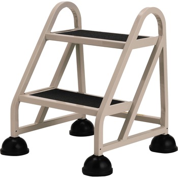 Cramer Stop-Step&#174; Two-Step Aluminum Ladder, 21 1/2w x 20 1/4d x 23h, Beige