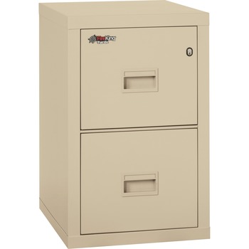 FireKing Turtle Two-Drawer File, 17 3/4w x 22 1/8d, UL Listed 350&#176; for Fire, Parchment