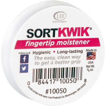 LEE Sortkwik Fingertip Moisteners, 3/8 oz, Pink