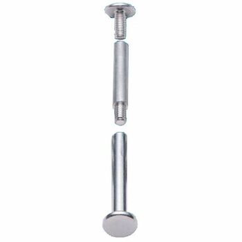 Charles Leonard, Inc. Post Binder Aluminum Screw Posts, 3/16&quot; Diameter, 1/2&quot; Long, 100/Box