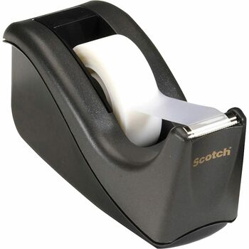 Scotch™ Value Desktop Tape Dispenser, 1&quot; Core, Two-Tone Black