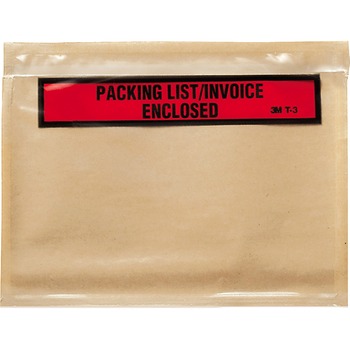 3M Top Print Packing List Envelope, 7 x 5 1/2, White, 1000/Carton