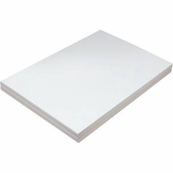 Pacon Heavyweight Tagboard, 12&quot; x 18&quot;, White, 100 Sheets/Pack