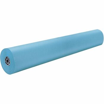 Pacon Rainbow Colored Kraft Duo-Finish Paper Roll, 35 lb, 36 in x 1000 ft, Sky Blue