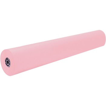 Pacon Rainbow Colored Kraft Duo-Finish Paper Roll, 35 lb, 36 in x 1000 ft, Pink