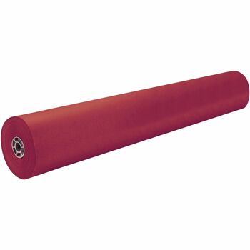Pacon ArtKraft Duo-Finish Paper Roll, 48 lb, 36 in x 1000 ft, Scarlet