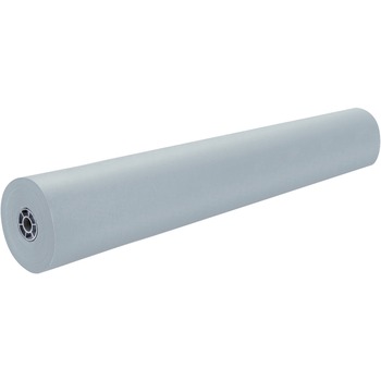 Pacon ArtKraft Duo-Finish Paper Roll, 48 lb, 36 in x 1000 ft, Gray