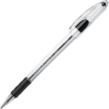 Pentel R.S.V.P. Stick Ballpoint Pen, .7mm, Trans Barrel, Black Ink, DZ