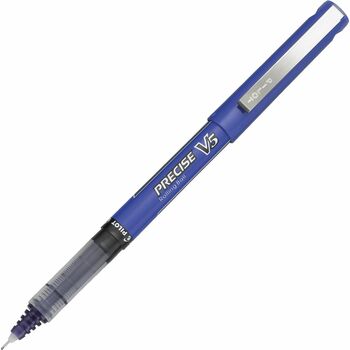 Pilot Precise V5 Roller Ball Stick Pen, Precision Point, Purple Ink, .5mm, Dozen