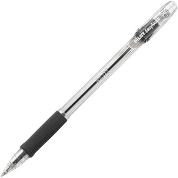 Pilot EasyTouch Ball Point Stick Pen, Black Ink, 1mm, Dozen