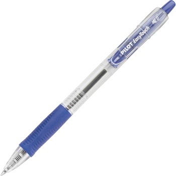 Pilot EasyTouch Retractable Ball Point Pen, Blue Ink, 1mm, Dozen