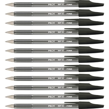 Pilot Better Ball Point Stick Pen, Black Ink, .7mm, Dozen