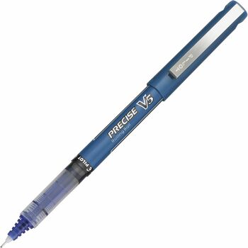 Pilot Precise V5 Roller Ball Stick Pen, Precision Point, Blue Ink, .5mm, DZ