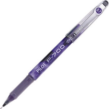 Pilot P-700 Precise Gel Ink Roller Ball Stick Pen, Purple, .7mm, Dozen