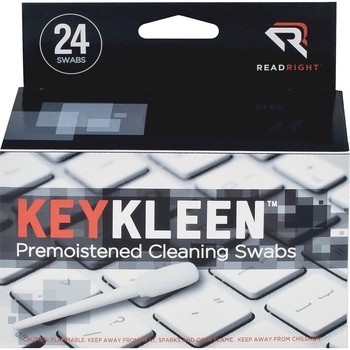 Read Right KeyKleen Premoistened Cleaning Swabs, 24/Box