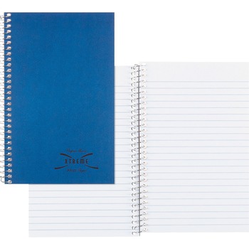 National 3-Subject Wirebound Notebook, College Ruled, 6&quot; x 9.5&quot;, White Paper, Blue Cover, 150 Sheets