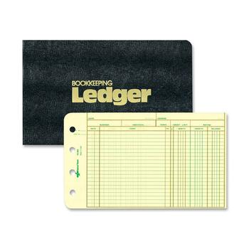 National Four-Ring Ledger Binder Kit, 100 Ledger Sheets, 8 1/2 x 5