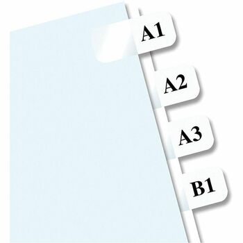 Redi-Tag Laser Printable Index Tabs, 7/16 x 1, White, 675/Pack