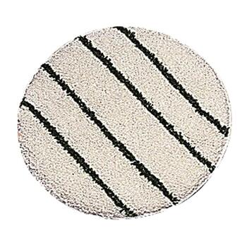 Rubbermaid Commercial Low Profile Scrub-Strip Carpet Bonnet, 19&quot; dia, White/Green