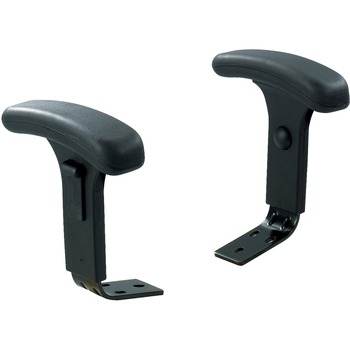 Safco Height Adjustable T-Pad Arms for Safco Uber Big &amp; Tall Chairs, Black