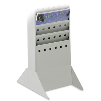 Safco Steel Base for Magazine Rack, Gray, 10w x 14d x 5-1/4, Gray