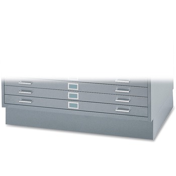 Safco Base For Five-Drawer Stackable Steel Flat Files, 46-1/2w x 32-1/2d, Gray